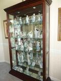 oversized curio - full of Lladro
