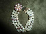 gold, pearl and ruby bracelet
w/appraisal
