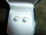 Opal earrings w/18k gold