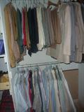 full Men's closet. suits, sports coats, shirts, etc. by Brooks Brothers, Oak Hall, Joseph Banks, Cricketeer and more