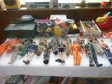 Lots of vintage toys includingGI Joes and accessories - this is only a small portion of the vintage and new toys
