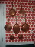 Copper cookware with lids