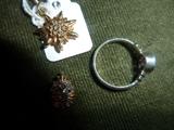 2 gold pendants/1 with diamonds