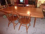 Tell City Maple drop leaf farm table with Tell City Chairs - excellent condition