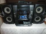 Sony stero w/CD and 2 cassett - door is open in pic. system is in perfect condition
