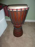 Drum - handmade of mahogany and goat skin