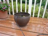 fountain in copper container