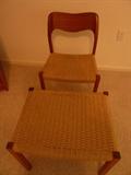 Rope Chair with table/ottoman