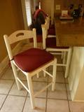 4 Pottery Barn Counter Height Bar Stools w/cushions
