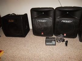 Peavey, Alto, Behringer equipment