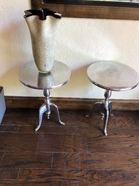 Nickle side tables