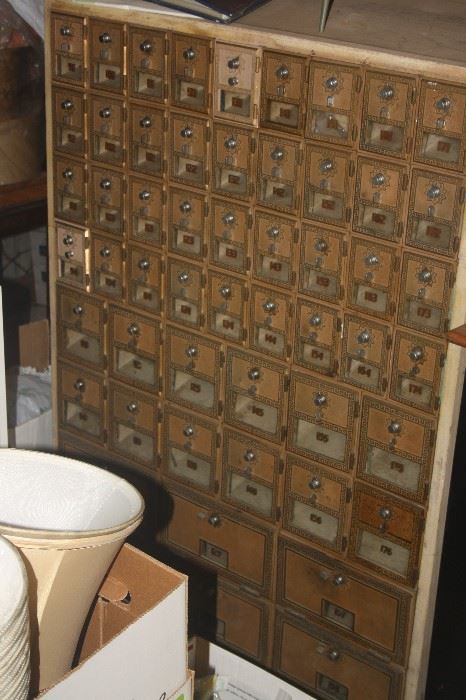 ANTIQUES POST OFFICE MAIL SLOTS