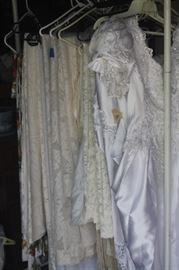 TABLE CLOTHES AND WEDDING GOWNS