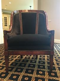 William and Switzer in Classic Austrian Biedermeier with Nailhead Trim, Pair Available 