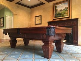 Brunswick Pool Table, William Switzer Square Mirrors, Pair