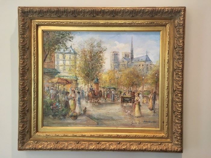 Francis K, Notre Dame Paris, Oil on Canvas