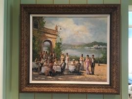 Christian Jereczek, b 1935 Germany, Oil on Canvas 