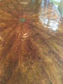 Bronze Star Center Detail, Reeded Edge, Distressed Finish 