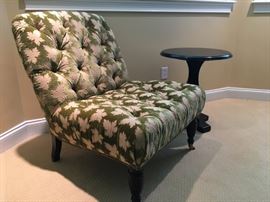 Edward Farrell Tufted Armless Chair