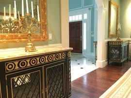 Widdicomb Mario Buatta Collection Door Cabinet, Pair Available 