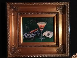 Card Game, Oil on Caanvas