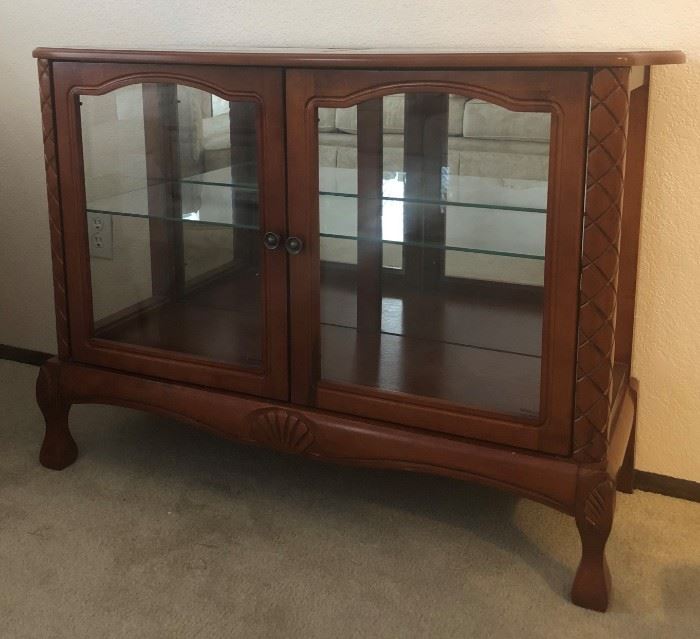 Lovely Glass Front Buffet/Curio