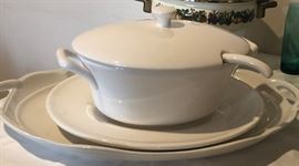 Soup Tureen, Large Platter