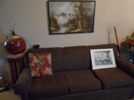 ultra suede hide a bed