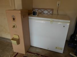 chest freezer and water cooler