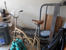treadmill and exercise bike
