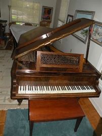 An Erard fortepiano made in London in 1863.