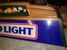 Bud Light Billiard Ball Pool Table Hanging Light