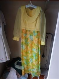 Vintage yellow dress.