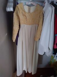 Vintage yellow gold dress.