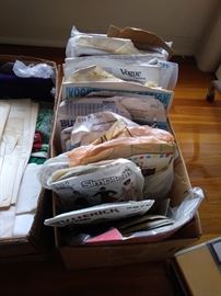 Sewing patterns.