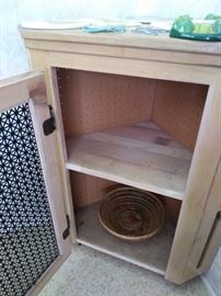 Small corner cabinet.