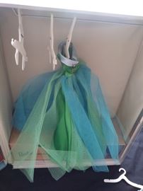 Vintage Barbie fashions.