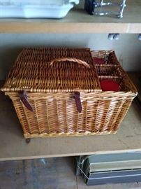 Picnic basket.