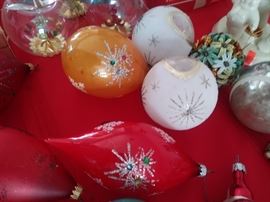 Vintage Christmas ornaments. 