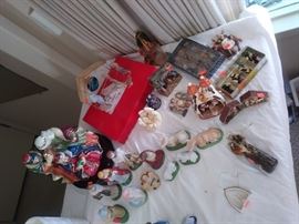 Assorted Nativity set's.