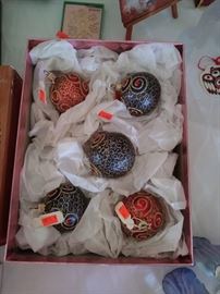 Christmas ornaments. 