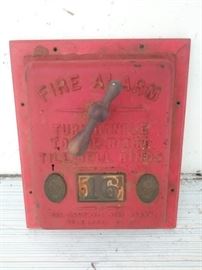 Vintage fire alarm.