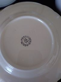 Franciscan plates set of 4.