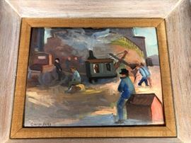 Lot 11 Signed GEORGE BENJAMIN LUKS Genre Painting. Labor