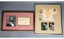 Lot 21 2pc Vintage Musical Performance Framed Art. 1 Me