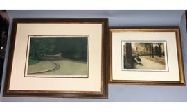 Lot 22 2pc ALTMAN Signed Landscape Prints