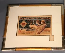 Lot 33 Original Lithograph Print. Industria 3rd Expositi