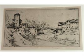 Lot 42 ERNEST D. ROTH Architectural Etching. Campi Bisen