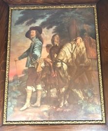 Lot 49 CARRAS I REX. Print of Conquistador and Horse. Co