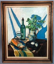 Lot 99 Elizabeth Smith, 1974, oil painting on canvas, st